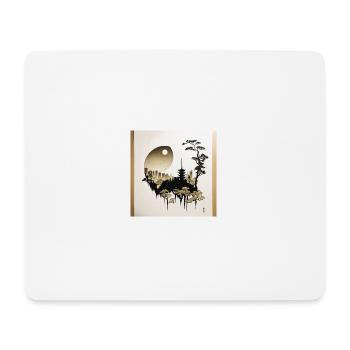 Yin Yang Skyline - Mousepad (Querformat) - Weiß - Vorne