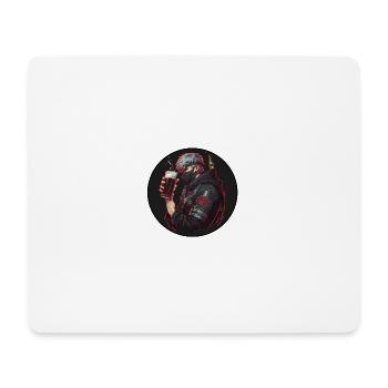 Ninja with Beer v2 - Mouse Pad (horizontal) - white - Front