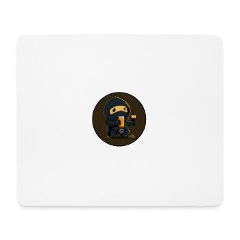 A friendly Ninja with beer v3 - Mouse Pad (horizontal) - white - Front