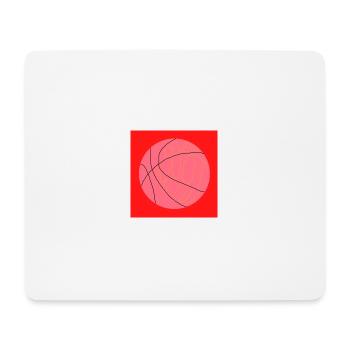 Ne jouez jamais au basketball (rouge, rose) - Tapis de souris (format paysage) - blanc - Devant