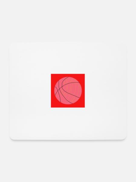 Niemals nicht am Basketball spielen (rot, rosa) - Mousepad (Querformat) - Weiß
