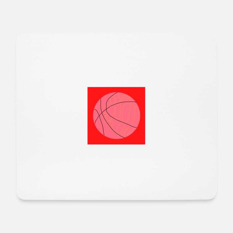 Niemals nicht am Basketball spielen (rot, rosa) - Mousepad (Querformat) - Weiß