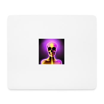 Purple Skull - Mouse Pad (horizontal) - white - Front