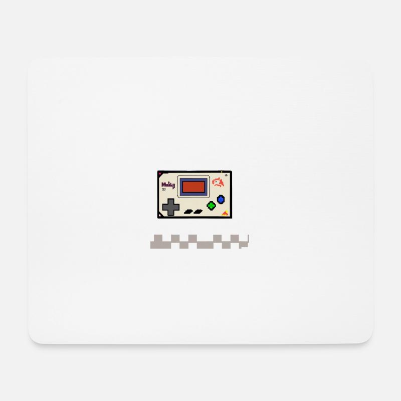 Retro Gaming - Mousepad (Querformat) - Weiß