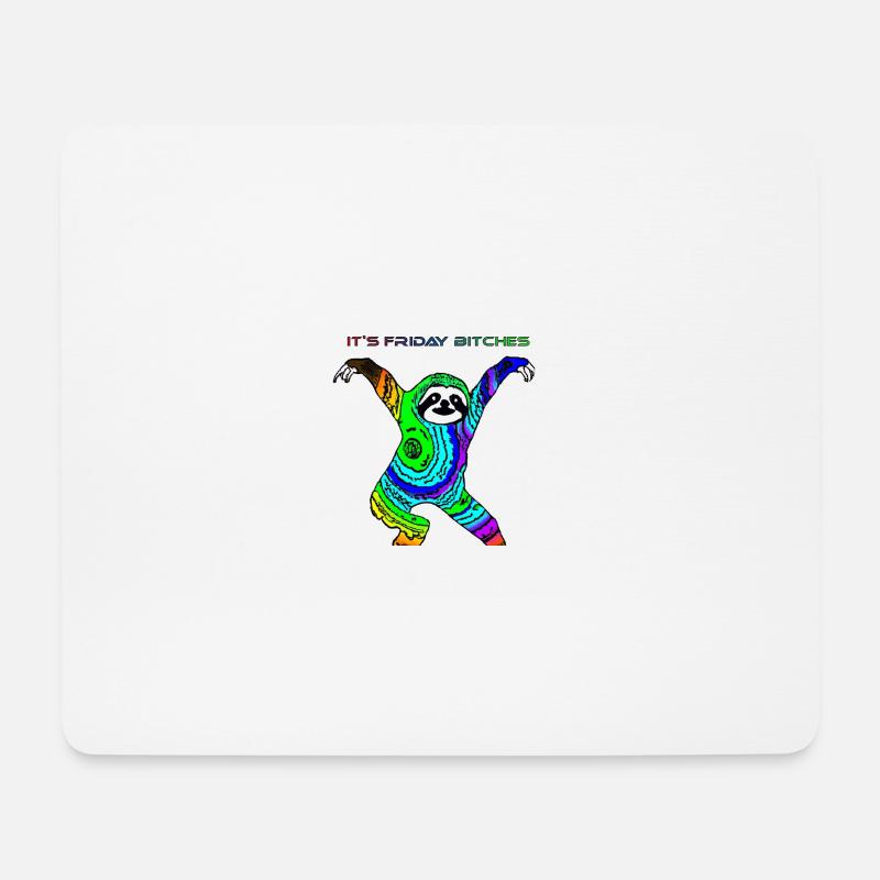Es ist Freitag! - Mousepad (Querformat) - Weiß