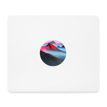 Coucher de soleil dans les montagnes - Tapis de souris (format paysage) - blanc - Devant