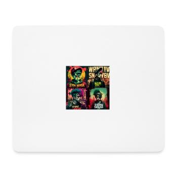Strange new world im Cyber Punk - Mousepad (Querformat) - Weiß - Vorne