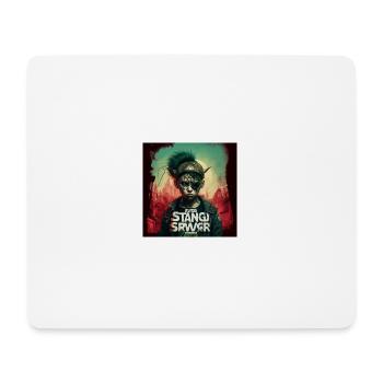 strange new world im Cyber Punk - Mousepad (Querformat) - Weiß - Vorne