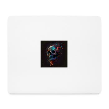 Abstract Skull n°9 - Mouse Pad (horizontal) - white - Front