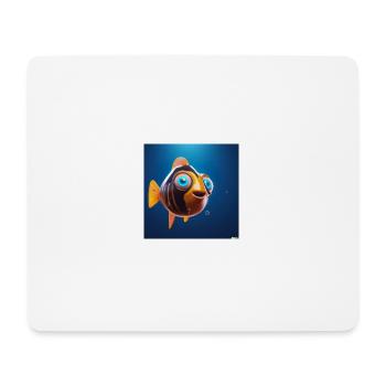 cute tropical fish underwater in an aquarium - Mouse Pad (horizontal) - white - Front