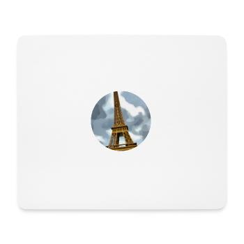 Tour Eiffel - Tapis de souris (format paysage) - blanc - Devant