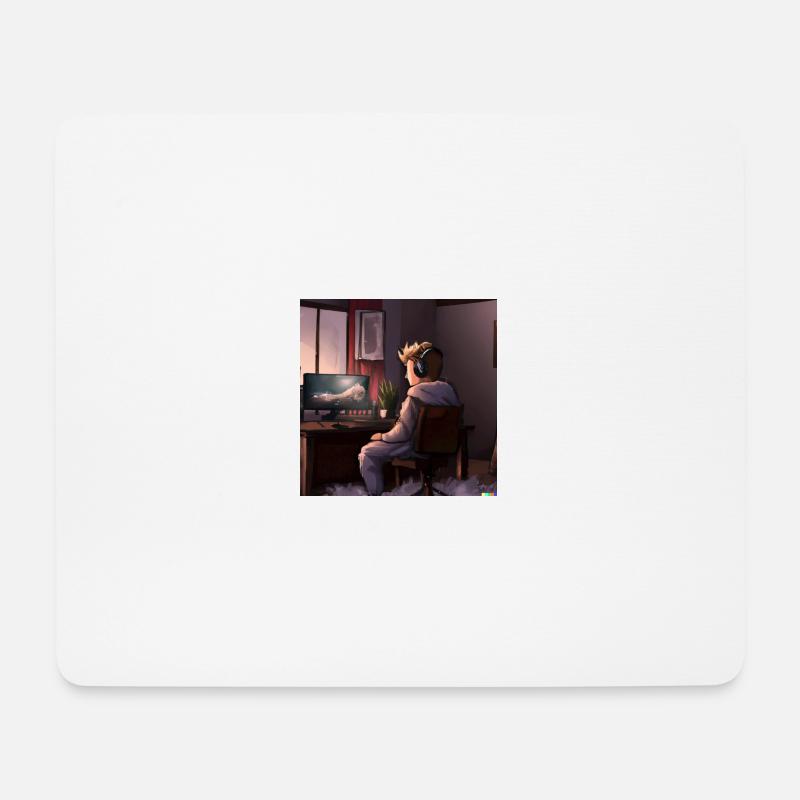 Lone Gamer - Mouse Pad (horizontal) - white