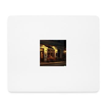 Gemüdliches Café - Mousepad (Querformat) - Weiß - Vorne
