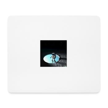 Astronaute dans les deux sphères - Tapis de souris (format paysage) - blanc - Devant