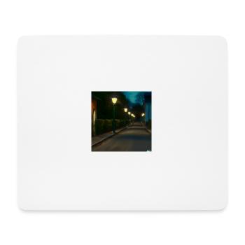 Einsame Straße - Mousepad (Querformat) - Weiß - Vorne
