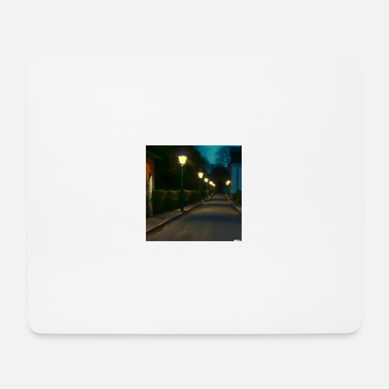 Lonely road - Mouse Pad (horizontal) - white