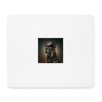 Schaferhund - Mousepad (Querformat) - Weiß - Vorne