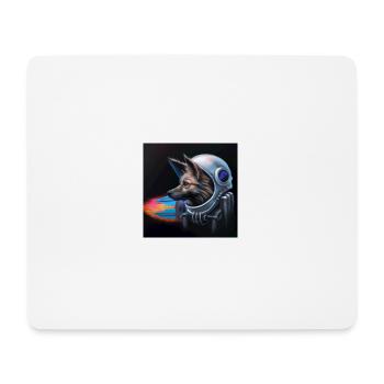 Astronaut Dog - Mouse Pad (horizontal) - white - Front