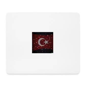 Turkish flag - Mousepad (Querformat) - Weiß - Vorne