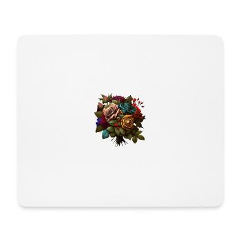 STRAUSS FRÜHLINGSROSEN - WUNDERSCHÖN - Mousepad (Querformat) - Weiß - Vorne
