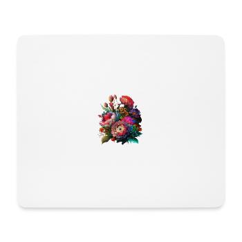 BOUQUETS DE FLEURS ORIGINAL - Tapis de souris (format paysage) - blanc - Devant