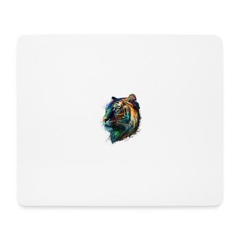 GRAND TIGRE - Tapis de souris (format paysage) - blanc - Devant
