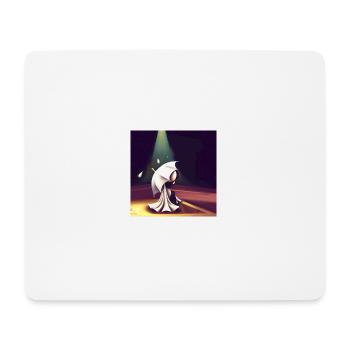 Regenschirm im Licht - Mousepad (Querformat) - Weiß - Vorne
