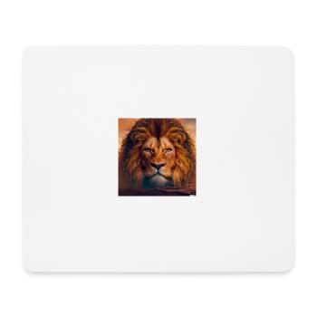 Lion portrait for cool T-shirts & accessories - Mouse Pad (horizontal) - white - Front