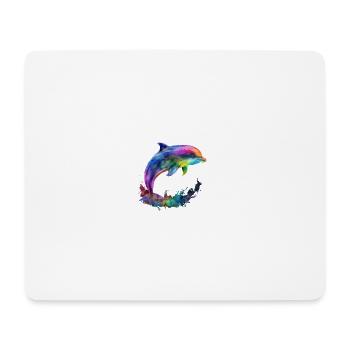 DAUPHIN ORIGINAL - EN COULEURS - Tapis de souris (format paysage) - blanc - Devant