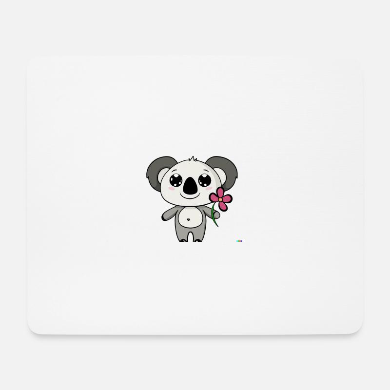 Cute cartoon panda - Mousepad (Querformat) - Weiß