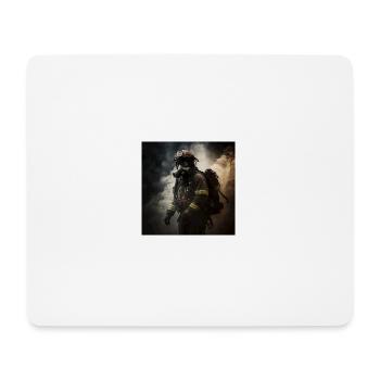 US Feuerwehrmann - Mousepad (Querformat) - Weiß - Vorne