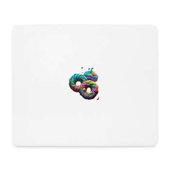 DONUTS MIT GUTER SAHNE - DONUT - Mousepad (Querformat) - Weiß - Vorne