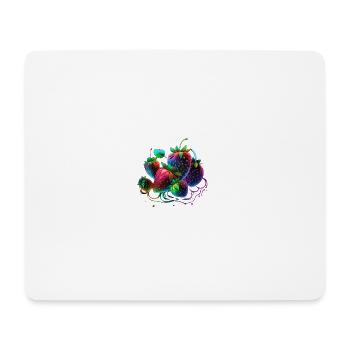 JOLIES FRAISES - MULTICOLORES - Tapis de souris (format paysage) - blanc - Devant