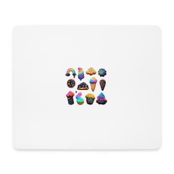 COOKIES - GLACES - Tapis de souris (format paysage) - blanc - Devant
