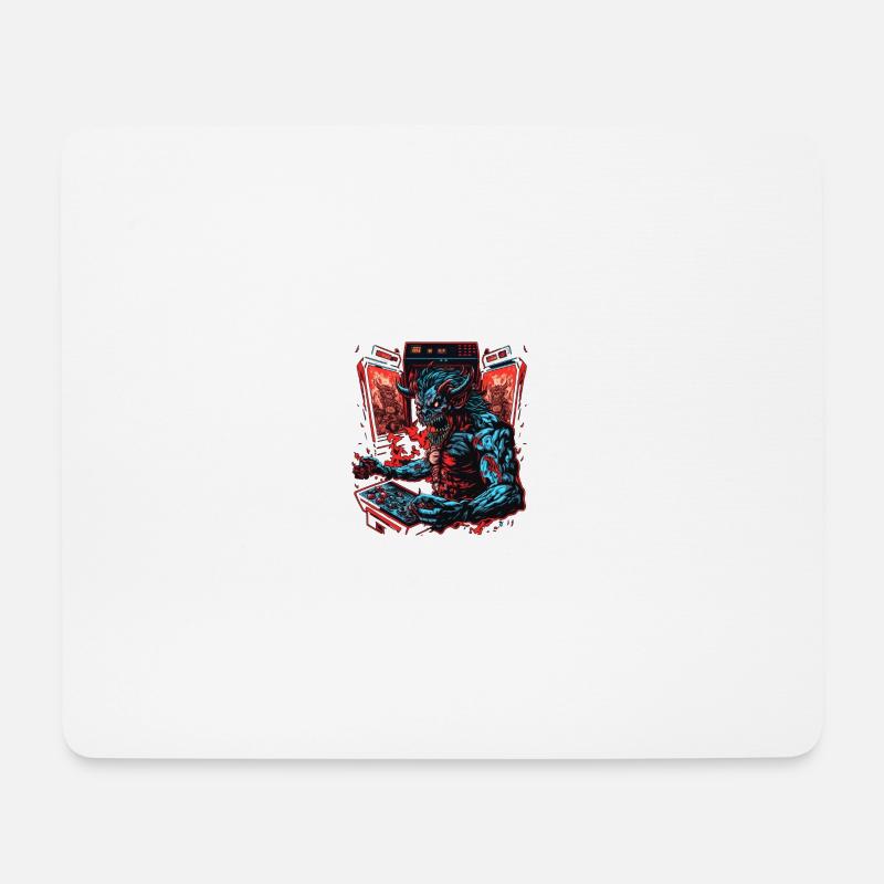 arcademon - Mousepad (Querformat) - Weiß
