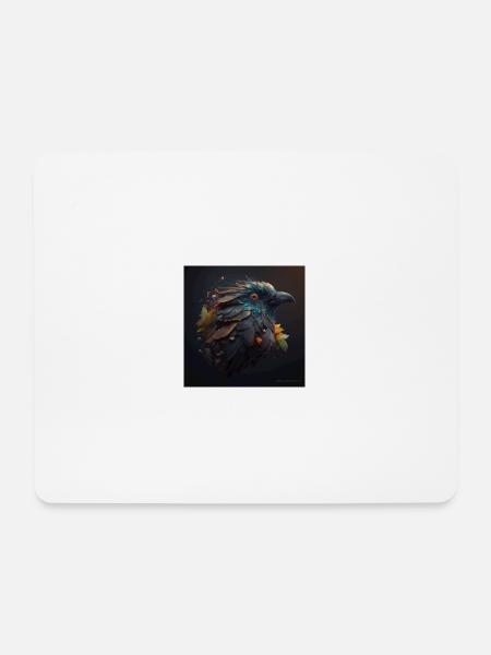 Ein mystischer Vogel - Mousepad (Querformat) - Weiß