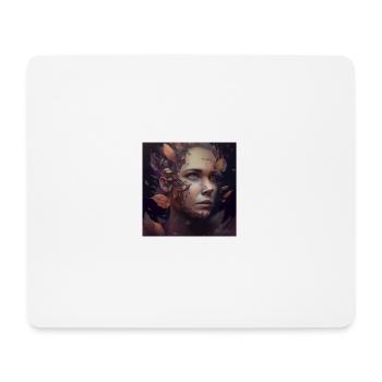 Mensch verbunden mit der Natur - Mousepad (Querformat) - Weiß - Vorne