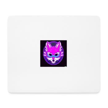 Kitsun Vaporwave Japanische Kami Vaporwave Kitsune - Mousepad (Querformat) - Weiß - Vorne
