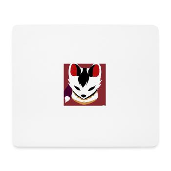 Kitsun Vaporwave Japanische Kami Vaporwave Kitsune - Mousepad (Querformat) - Weiß - Vorne