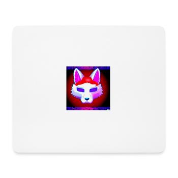Kitsun Vaporwave Japanische Kami Vaporwave Kitsune - Mousepad (Querformat) - Weiß - Vorne