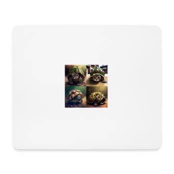 ai animals mix - Tapis de souris (format paysage) - blanc - Devant