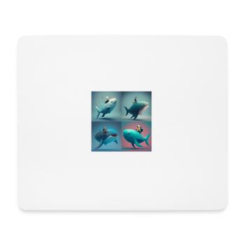 summer blue - Tapis de souris (format paysage) - blanc - Devant