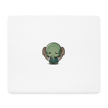 Mignon bébé cthulhu - Tapis de souris (format paysage) - blanc - Devant