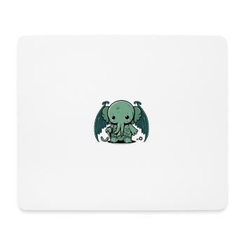 Bébé Cthulhu - Tapis de souris (format paysage) - blanc - Devant