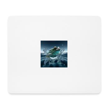 Frog Splash - Mousepad (Querformat) - Weiß - Vorne