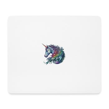 Einhorn Aquarell - Mousepad (Querformat) - Weiß - Vorne