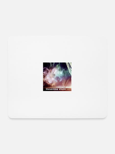 Counting stars - Mousepad (Querformat) - Weiß