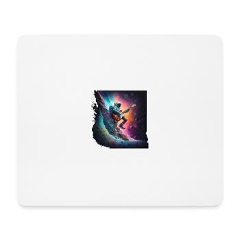 Surf spatial - Tapis de souris (format paysage) - blanc - Devant