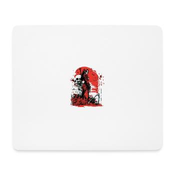 Rote Hexe - Mousepad (Querformat) - Weiß - Vorne