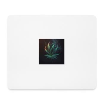 Cannabis - Mousepad (Querformat) - Weiß - Vorne